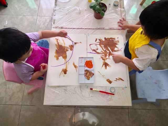 親子藝術(shù)—南瓜苗