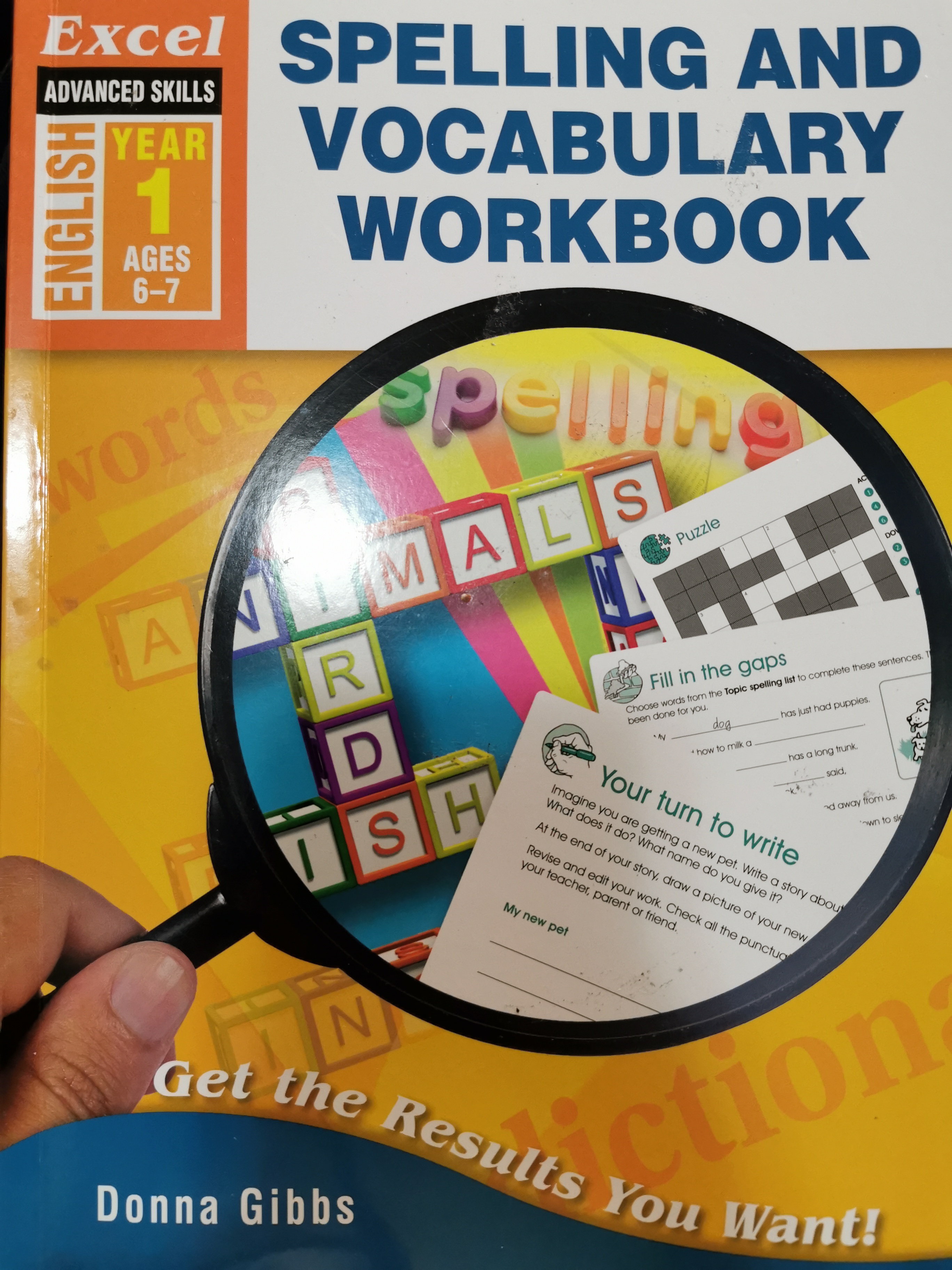 excel spelling and vocabulary workbook year 1