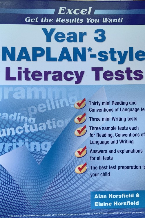 Excel Year 3 Naplan-style Literacy Tests