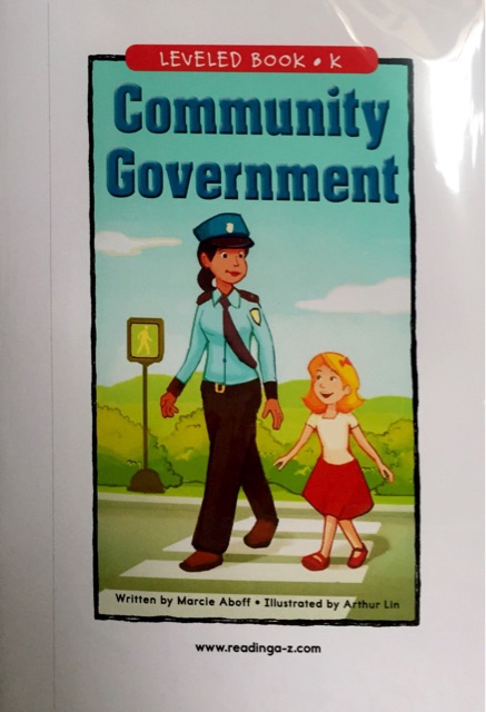 RAZ level K: Community Government