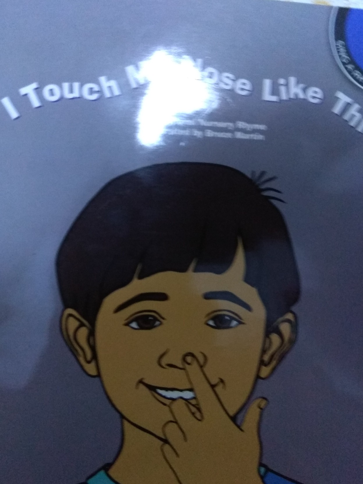 i touch my nose like this