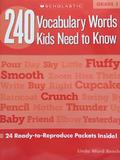 240 Vocabulary Words Kids Need to Know, Grade 1