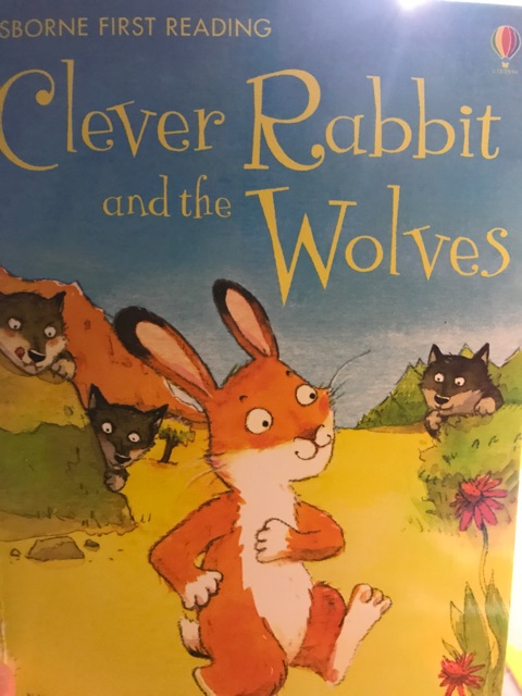 Clever rabbit and the wolves