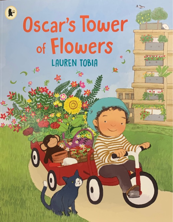 Oscar's tower of flowers