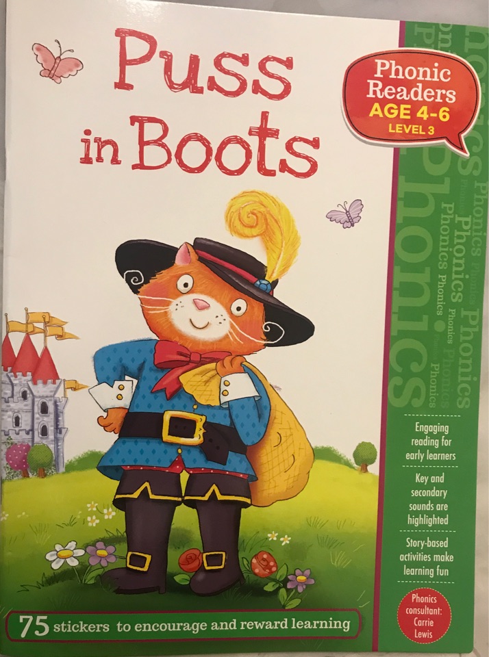 puss in boots phonic readers L3