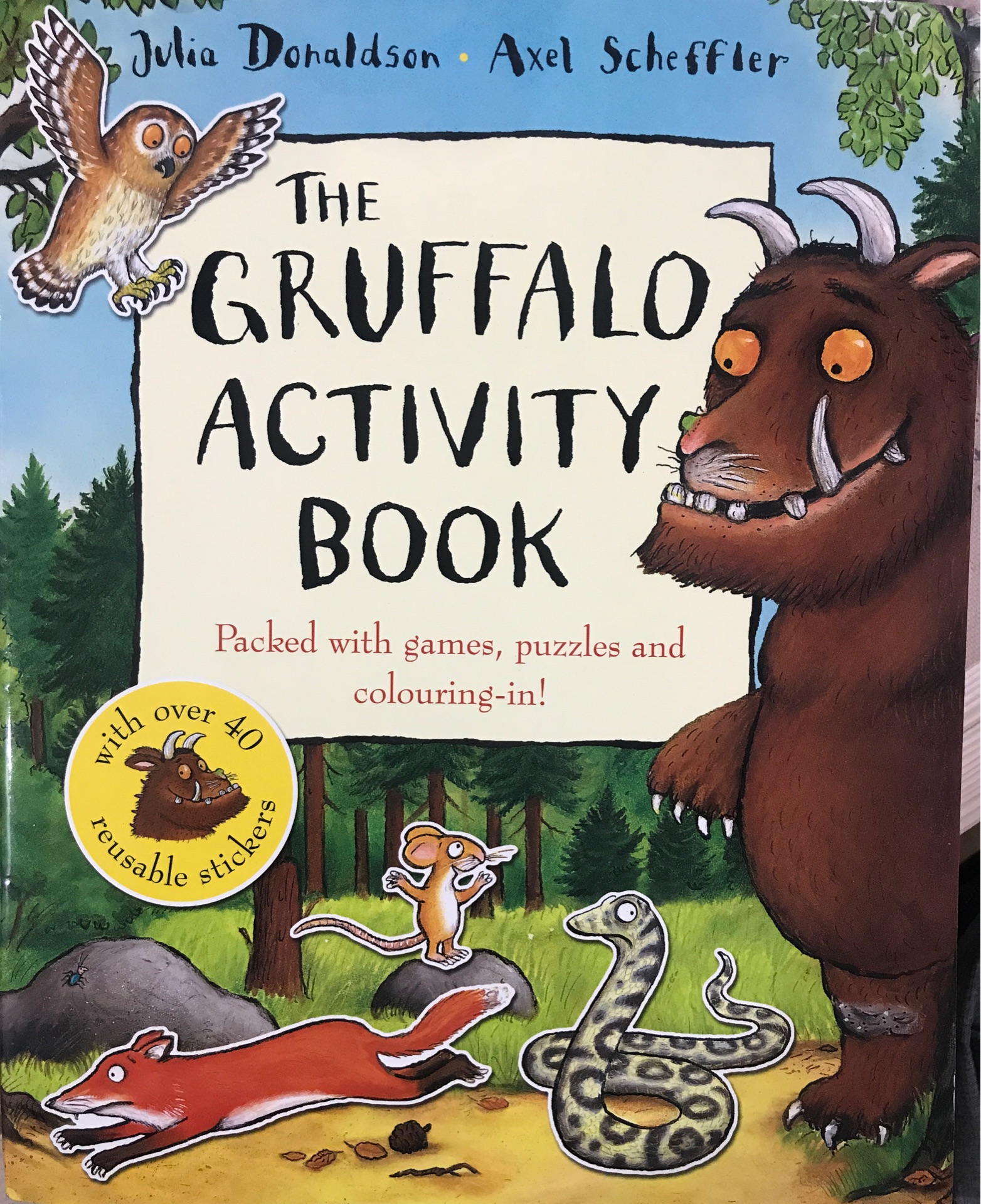 the Gruffalo activity book