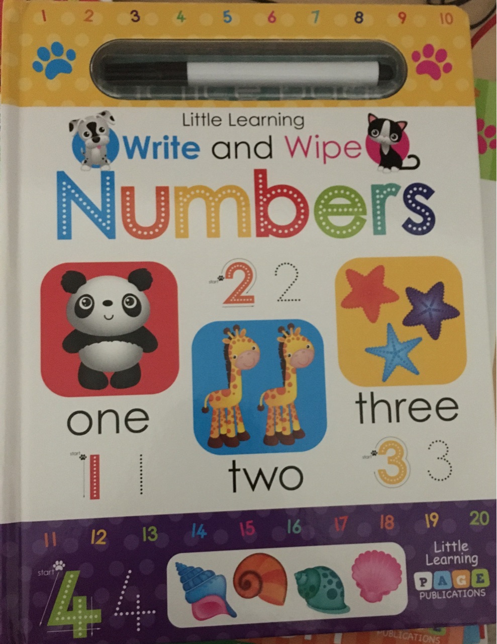 Little Learning Write and Wipe: Numbers