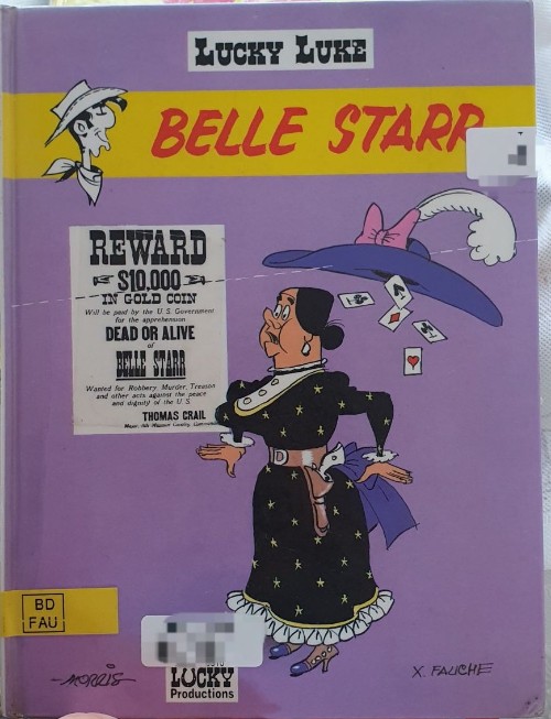 Lucky Luke.  belle starr