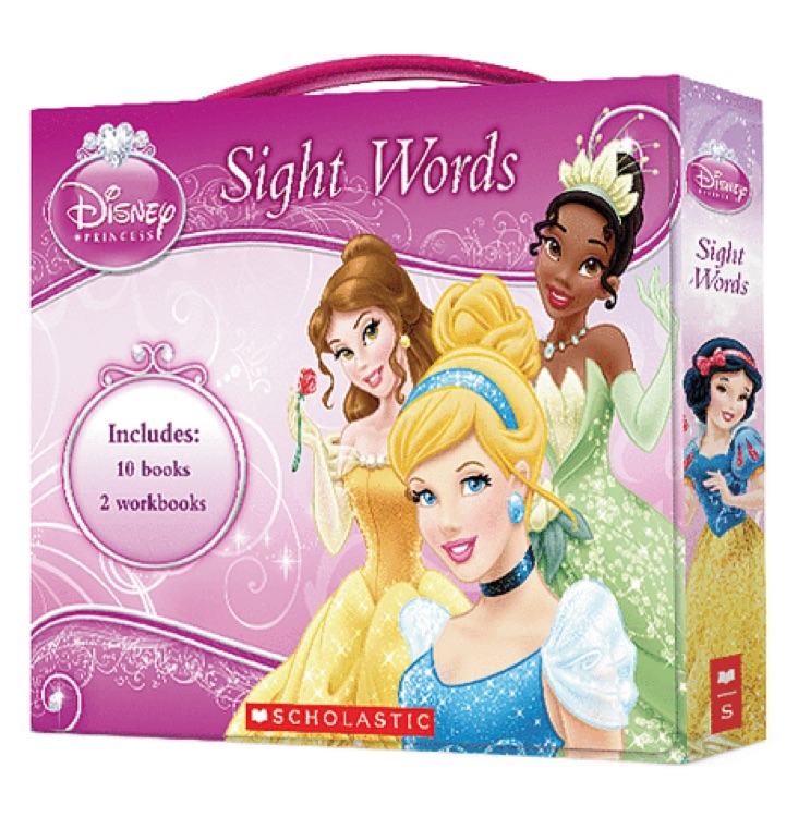 disney princess sight words box set