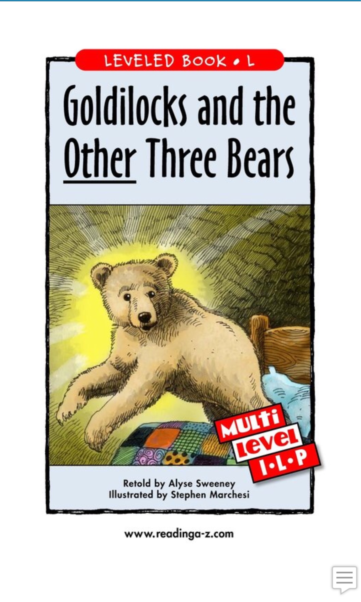 Goldilocks and the Other Three Bears