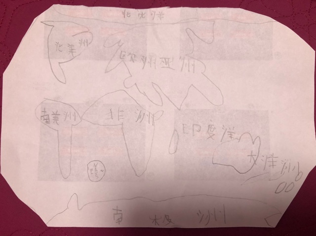 娃畫的世界地圖