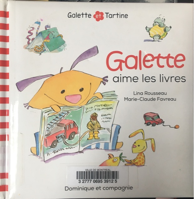 Galette aime les livres