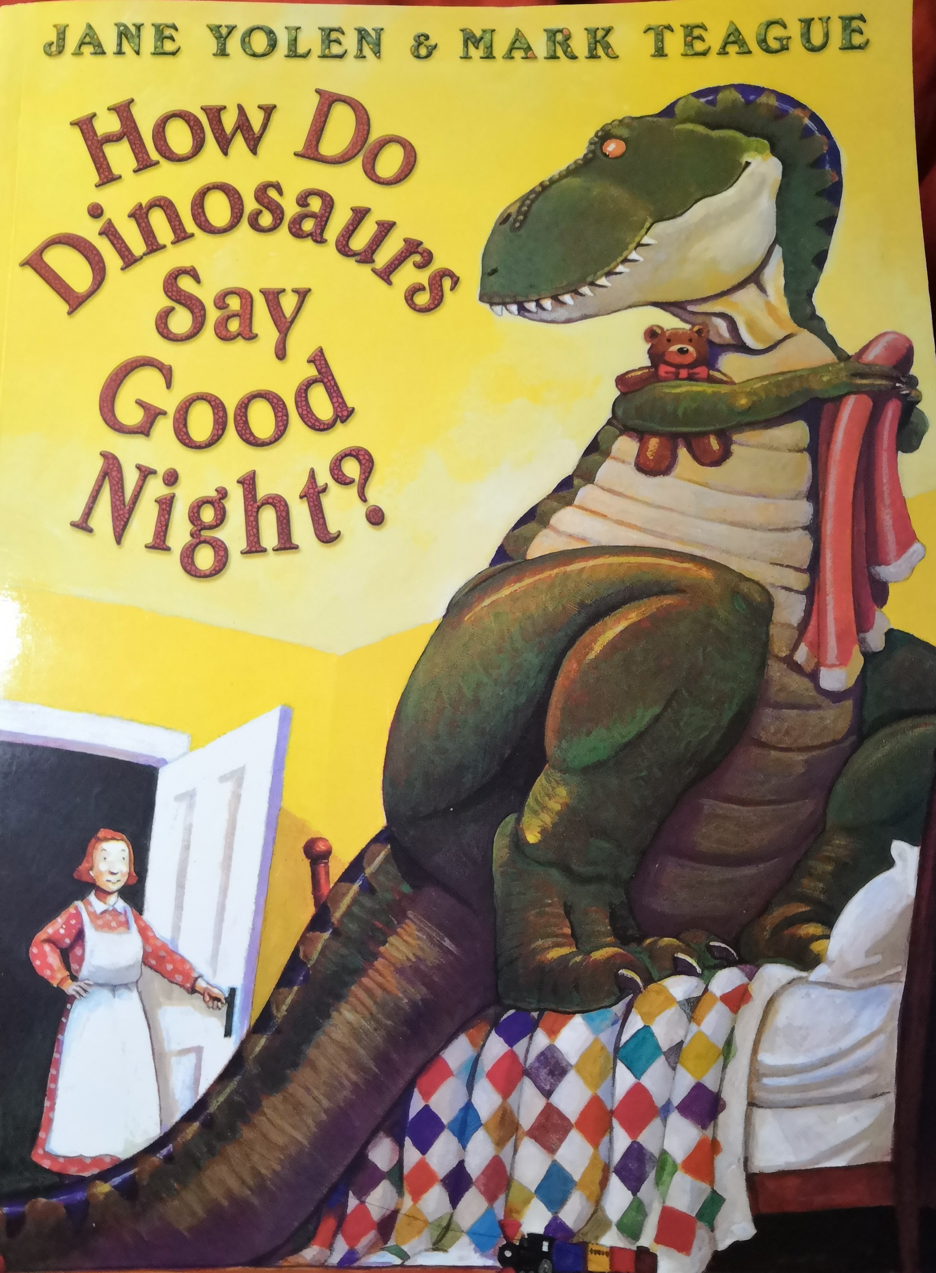How do dinosaurs say good night