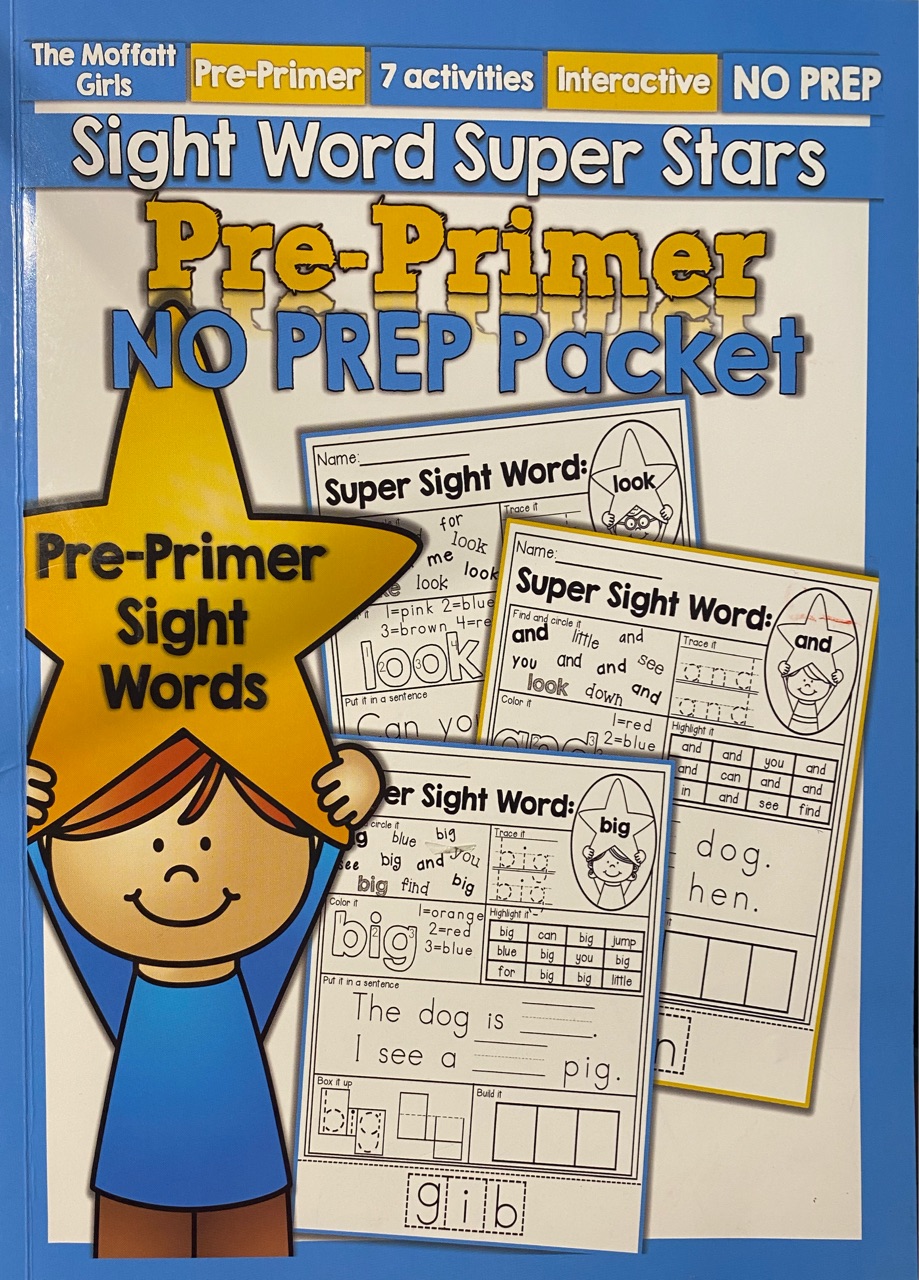 Sight word super stars Pre-primer