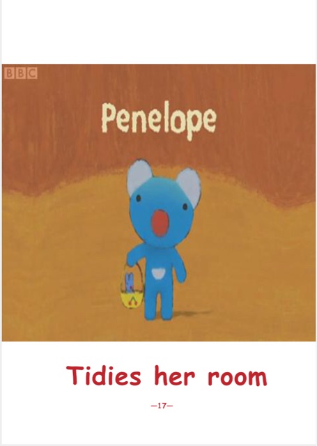 藍(lán)色小考拉點(diǎn)讀版 Penelope：Tidies her room