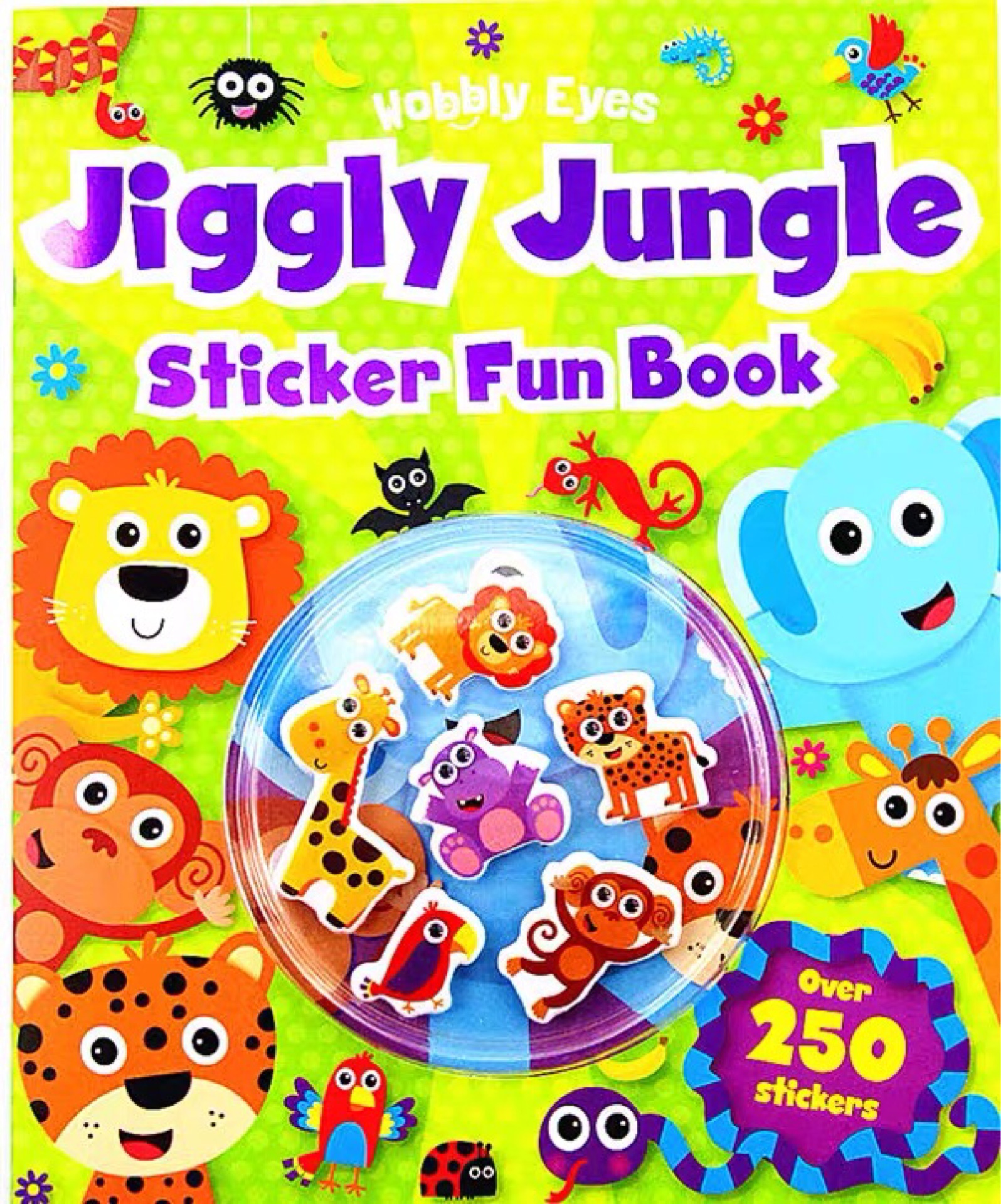 Jiggly Jungle Animals Sticker Fun (S & A Wobbly Eyes)