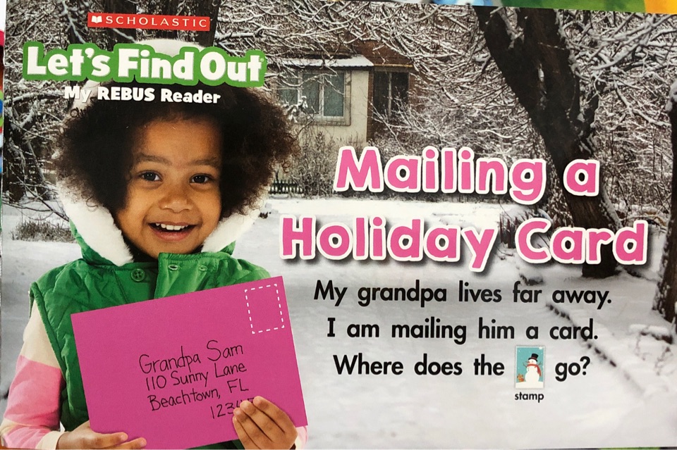 Mailing a holiday card