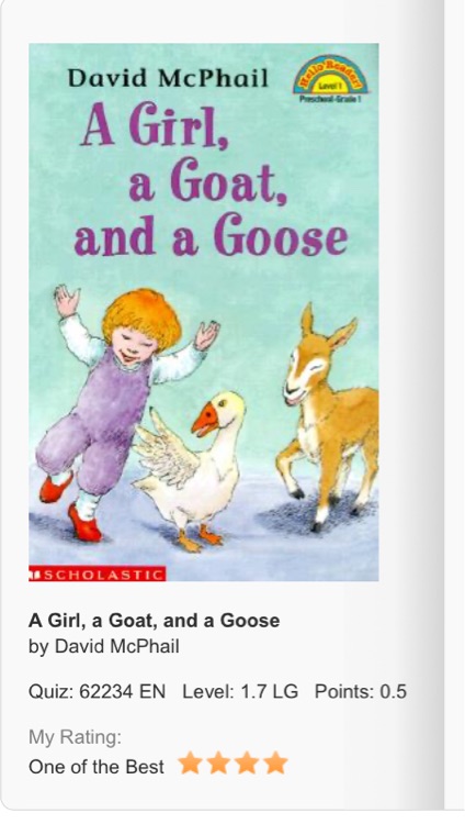 A Girl, a  Goat and a goose