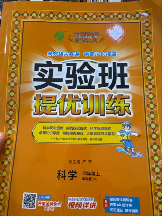 實(shí)驗(yàn)班教科版科學(xué)四上