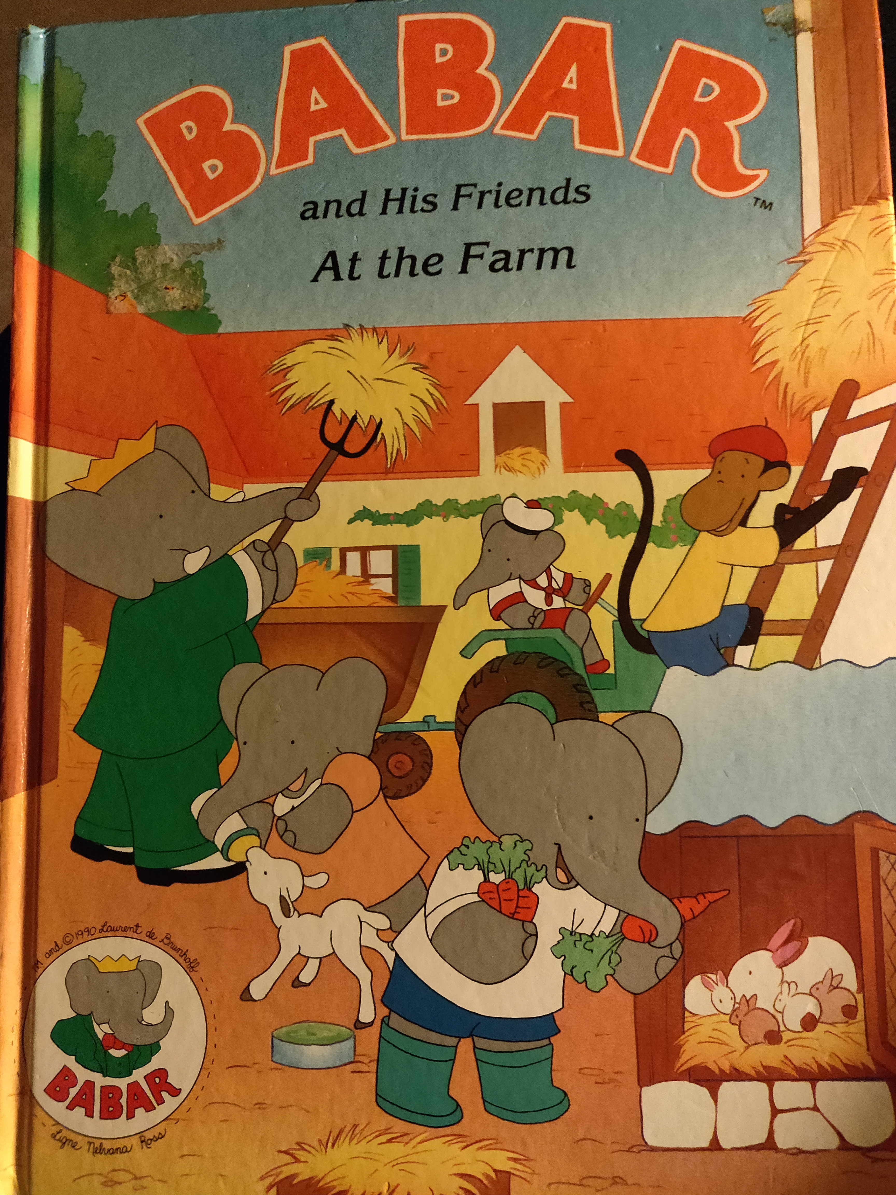 Babar and his friends at the farm