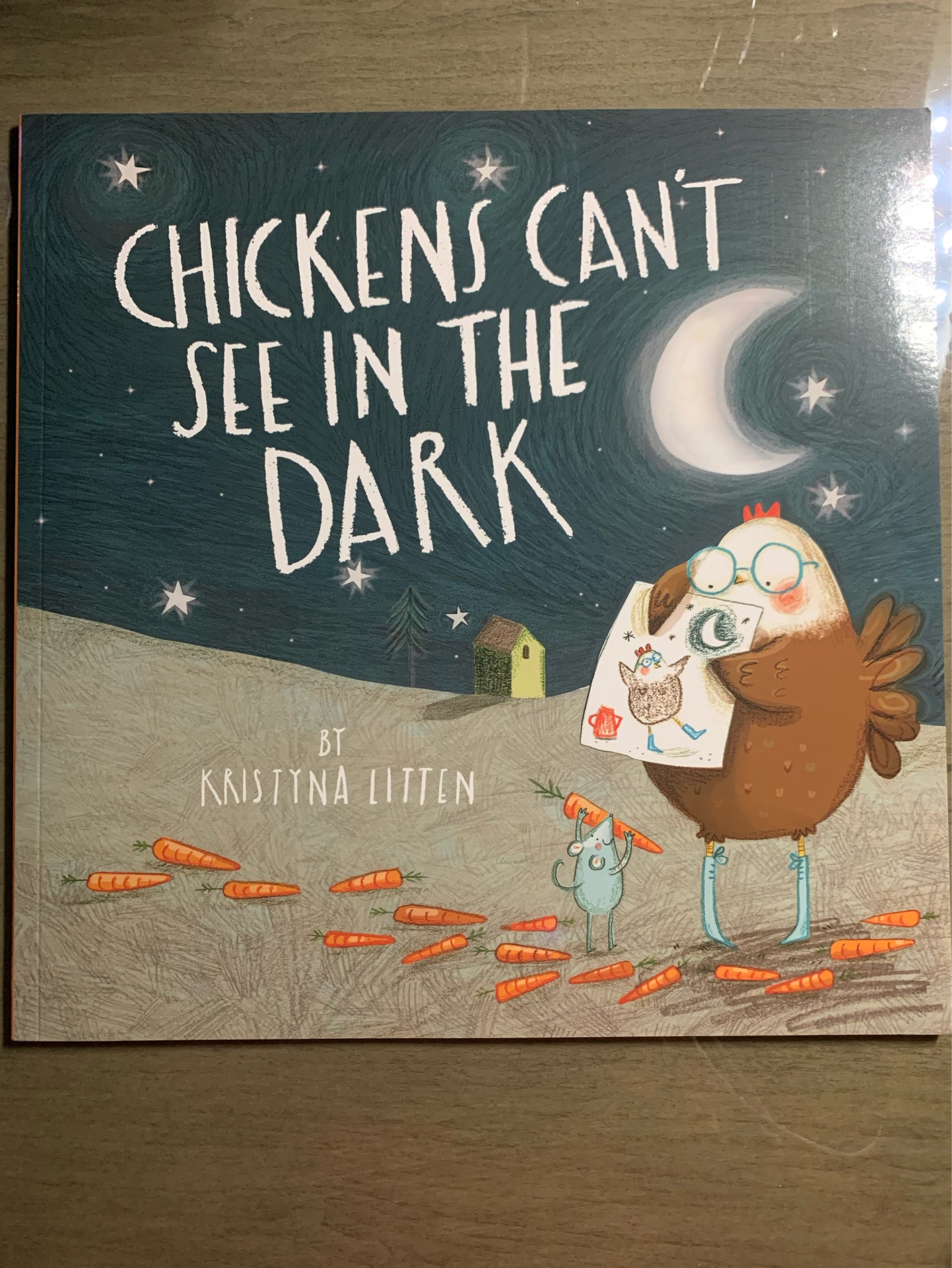 Chickens can't see in the dark