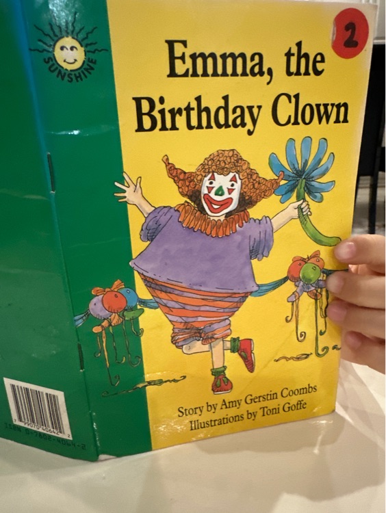 Emma, the birthday clown