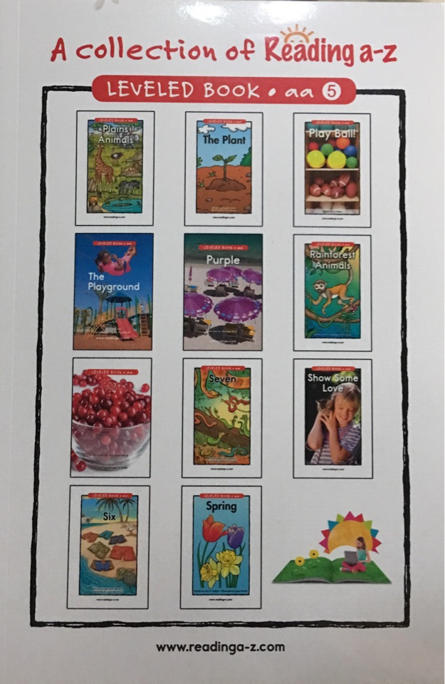 a collection of reading a_z leveled book.aa 5