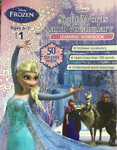 Disney Frozen sight words and vocabulary