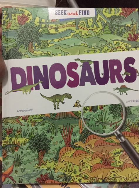 Seek and find dinosaurs