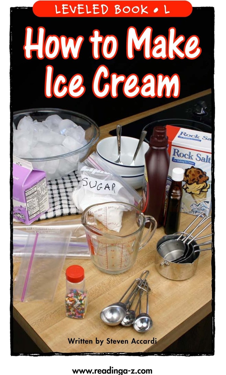 How to Make Ice Cream (RAZ L)