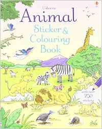 Animal Sticker and Colouring Book (Usborne Sticker and Colouring Books)