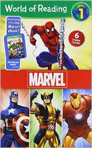 World of Reading Marvel Boxed Set: Level 1 - Purchase Includes Marvel eBook!