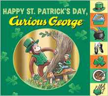 Happy St. Patrick's Day, Curious George tabbed board book