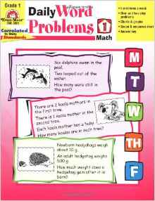 Daily Word Problems, Grade 1 Math