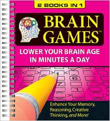 Brain Games Puzzles - 2 Books in 1