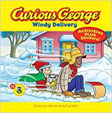 Curious George Windy Delivery (CGTV 8x8 w/stickers)