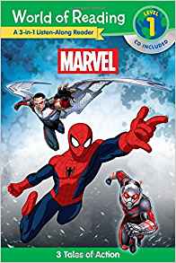 World of Reading: Marvel Marvel 3-in-1 Listen-Along Reader (World of Reading Level 1): 3 Tales of Action with CD!