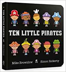 Ten Little Pirates: Board Book