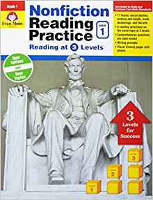 Nonfiction Reading Practice, Grade 1: Reading at 3 Levels