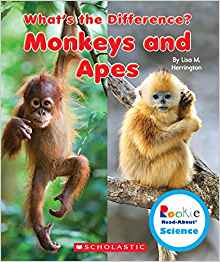 Monkeys and Apes (Rookie Read-about Science: What's the Difference?)