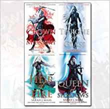 Sarah J. Maas Throne of Glass 4 Books Bundle Collection (Crown of Midnight,Throne of Glass,Heir of Fire,Queen of Shadows)