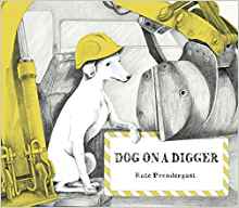 Dog on a Digger