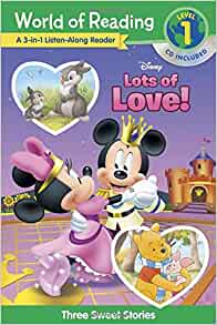 World of Reading Disney's Lots of Love Collection 3-in-1 Listen Along Reader (Level 1): 3 Sweet Stories