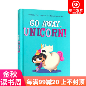 英文原版 走開(kāi), 獨(dú)角獸Go Away, Unicorn 兒童啟蒙繪本經(jīng)典童話故事