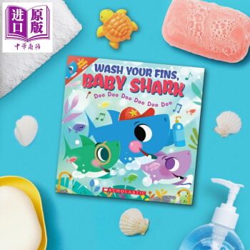 Wash Your Fins, Baby Shark	鯊魚寶寶洗澡澡 平裝 英文原版 3-6歲