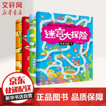 迷宮大探險全套4冊 3-6歲兒童寶寶啟蒙益智思維訓練迷宮游戲書