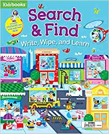 Search & Find: Write, Wipe, and Learn-Includes Stickers and a Write-and-Wipe Pen!