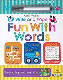 Page Publications Collection - Write and Wipe Fun With Words - Early Learning for Children - Best Activity Book - Perfect for Age 1 to 4