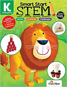 Evan-Moor Smart Start STEM Grade K Activity Book Hands-on STEM Activities for Critical Thinking Skills