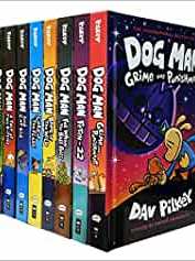 Dog Man Series 9 Books Collection Set (Dog Man, Unleashed, A Tale of Two Kitties, Dog Man and Cat Kid, Lord of the Fleas, Brawl of the Wild, For Whom the Ball Rolls, Fetch-22, Grime and Punishment)